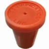 A red container with the words communication line on it.