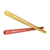 A pair of wooden sticks are sitting next to each other.